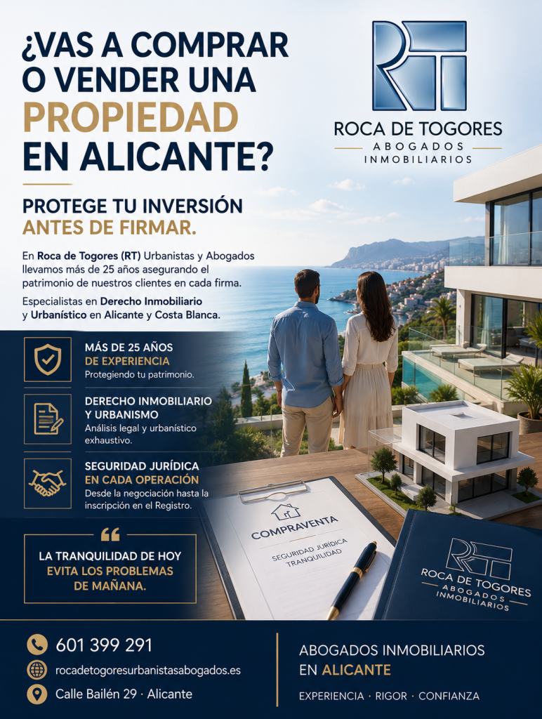 Abogados Inmobiliarios en Alicante - Roca de Togores Urbanistas y Abogados