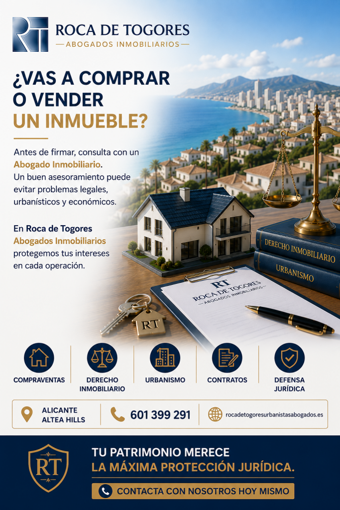 Abogado Inmobiliario en Alicante - Roca de Togores Abogados Inmobiliarios especialistas en compraventa, urbanismo y derecho inmobiliario.